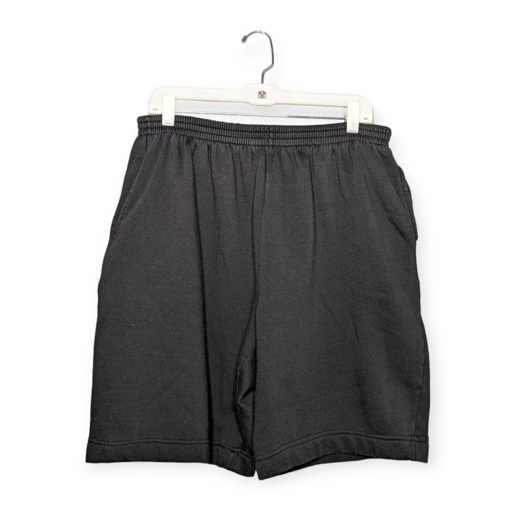Vintage Capistrano Black Sweatpants Material Shorts Size 18/20